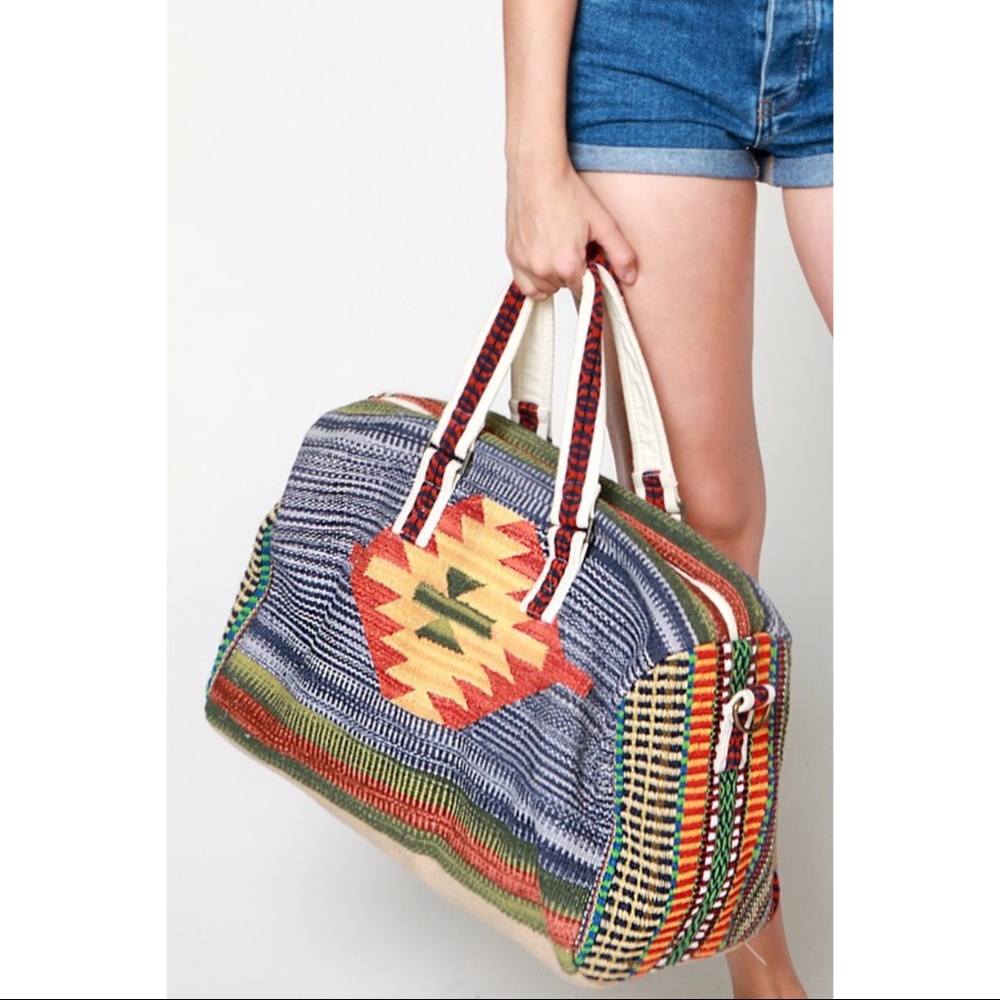 💐5⭐️Boho Chic Aztec Inspired Boston Bag - Picture 5 of 7